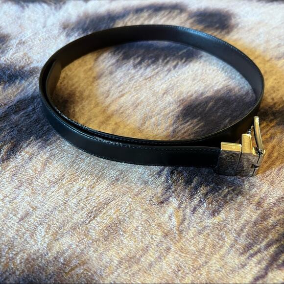 Chaps Other - Chaps Bonded Leather Belt Men's Size 34 - 36 in Black Silver Hardware